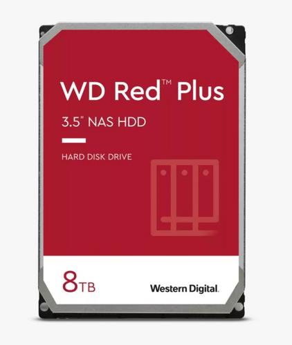 WDC WD80EFPX hdd RED PLUS 8TB SATA3-6Gbps 5400rpm 256MB RAID (24x7 pro NAS) CMR - AGEMcz