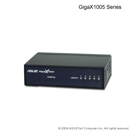 ASUS 5port 10/100 lan switch (GigaX 1005) černý