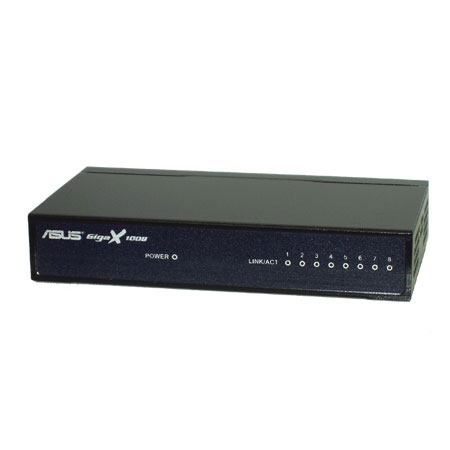 ASUS 8port 10/100 lan switch (GigaX 1008) černý