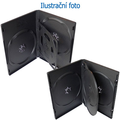 DVD BOX 14mm na 4ks, černý