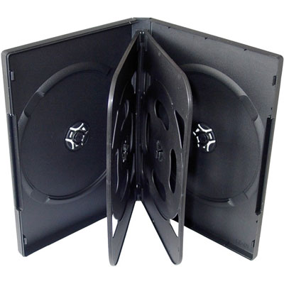 DVD BOX 19mm na 6ks, černý