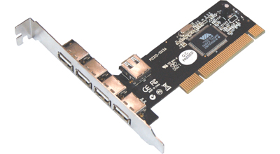 ST-LAB U-166 PCI 4+1 USB2.0 VIA interní karta
