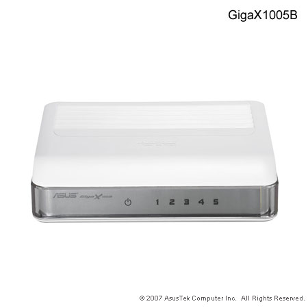 ASUS 5port 10/100 lan switch (GigaX 1005B) bílý