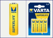 VARTA 4pack SuperLife AA/LR06 1000mAh baterie (cena za 1x4pack)