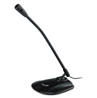 GENIUS mikrofon MIC-01A stolní na noze černý (black)