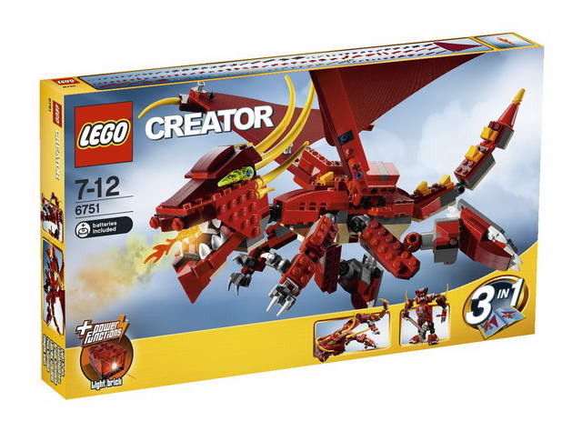 LEGO Creator - Ohnivá legenda 6751