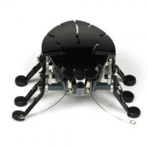 HEXBUG robotický brouk (ploštice)  DELTA (černý, Original HexBug, reaguje na zvuk a překážky)