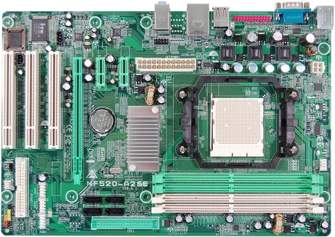 BIOSTAR MB NF520-A2 SE použitý (AM2, nvidia, DDR2, PCIE, IDE+SATAR, 5.1, LAN)