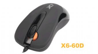 A4TECH myš X6-60D Laser wheel mouse with 2X button Combo