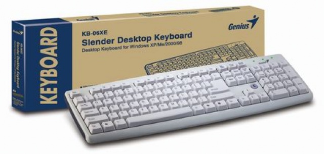 GENIUS klávesnice KB-06XE PS/2 white