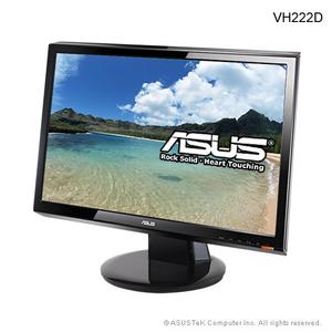 ASUS LCD 21.5" VH222D 1920x1080 16:9 wide black (5ms, 20000:1, 300cd, VGA, černý)