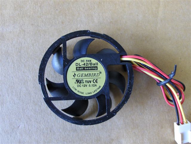 GEMBIRD (50x50x10) ventilátor ROUND (kuličkové ložisko) D50BM-12AS-R