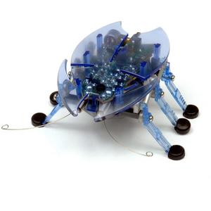 HEXBUG robotický brouk (ploštice) CHARLIE (modrý, Original HexBug, reaguje na zvuk a překážky)