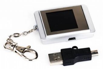 GEMBIRD PF-15-1 fotorámeček 1.5in silver, 128x128 pix (mini USB, přívěšek na klíče)