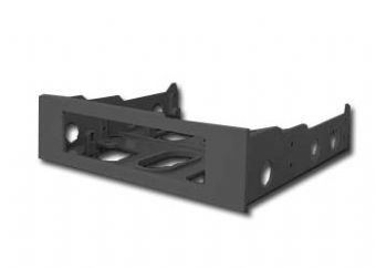 GEMBIRD MF-520-B 2PACK plastový montážní rámeček černý (pro 3.5" mechaniky do 5.25" šachty)