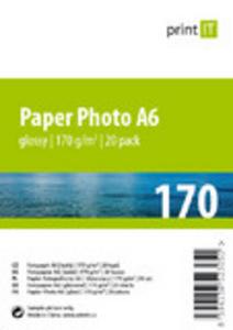 PRINT IT Paper Photo A6 Glossy (148x105mm), 170g/m2, (20pack)
