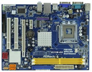 ASROCK MB G31M-GS R2.0 (775 fsb1600, intel, DDR2, VGA, PCIE SATA2+IDE, 5.1, GLAN. mATX)