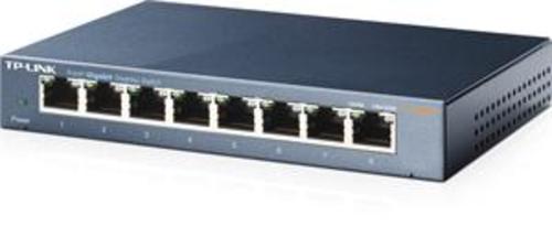 TP-LINK TL-SG108 GBit switch, 8x 10/100/1000Mbps 8port, steel case