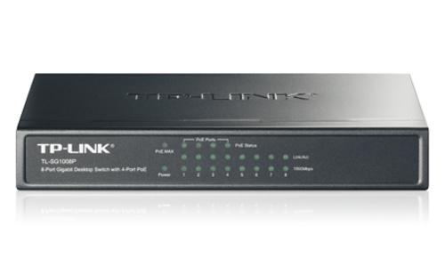 TP-LINK TL-SG1008P GBit PoE switch, 8x 10/100/1000Mbps/4x POE port