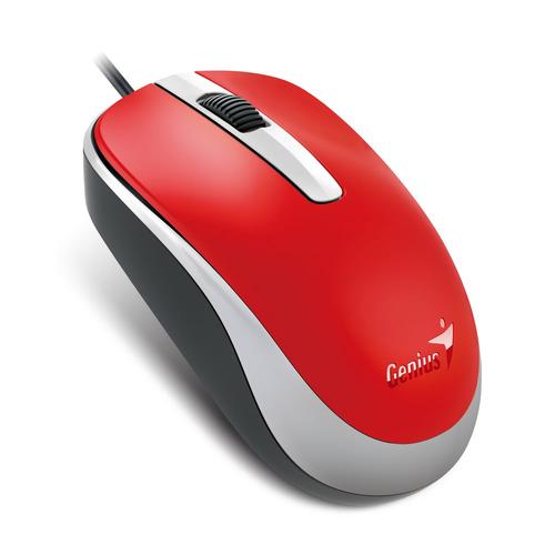 GENIUS myš DX-120 USB 1200dpi červená - AGEMcz