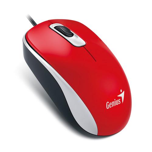 GENIUS myš DX-110 USB 1000dpi červená - AGEMcz