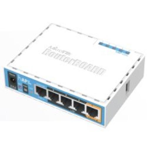 MIKROTIK RouterBOARD RB952Ui-5ac2nD, hAP ac lite,CPU 650MHz, 5x LAN, 2.4+5Ghz, 802.11a/b/g/n/ac, USB, 1x PoE out, case