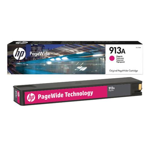HP F6T78AE náplň č.913A purpurová malá (cca 3000 stran, magenta, pro PageWide 352, 377, Pro 477, 452 - AGEMcz
