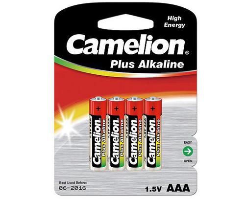 CAMELION 4ks baterie PLUS ALKALINE AAA/LR03 blistr