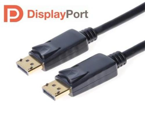 Kabel propojovací DisplayPort 1.2 M/M, zlacené konektory, 5.0m