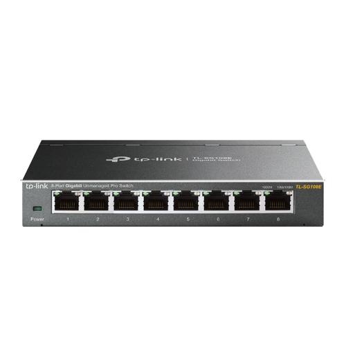 TP-LINK TL-SG108E GBit unmanaged switch, 8x 10/100/1000Mbps 8port, steel case, Green power - AGEMcz