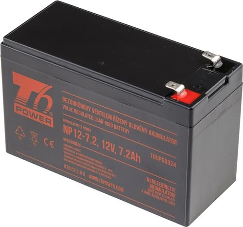 T6 POWER olověný akumulátor NP12-7.2, 12V, 7,2Ah