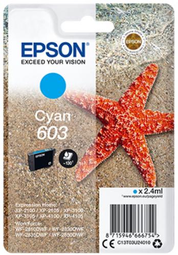 EPSON originální náplň 603 azurová