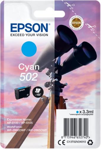 EPSON originální náplň 502 azurová