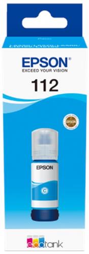 EPSON originální náplň 112 EcoTank Pigment azurová