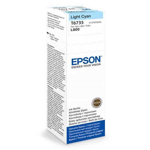 EPSON originální náplň T6735 světle azurová