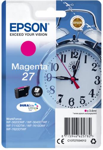 EPSON originální náplň 27 DURABrite Ultra purpurová - AGEMcz