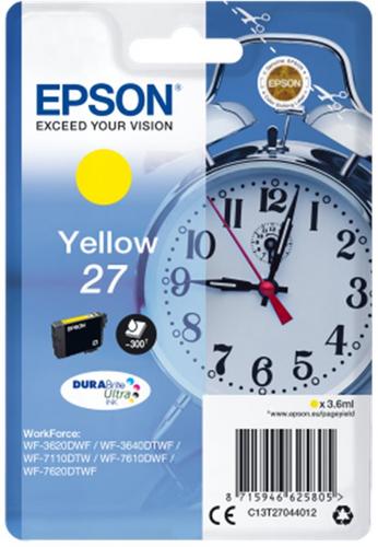 EPSON originální náplň 27 DURABrite Ultra žlutá - AGEMcz