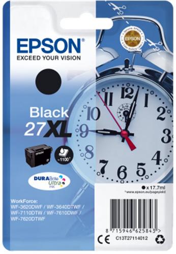 EPSON originální náplň 27XL DURABrite Ultra černá - AGEMcz