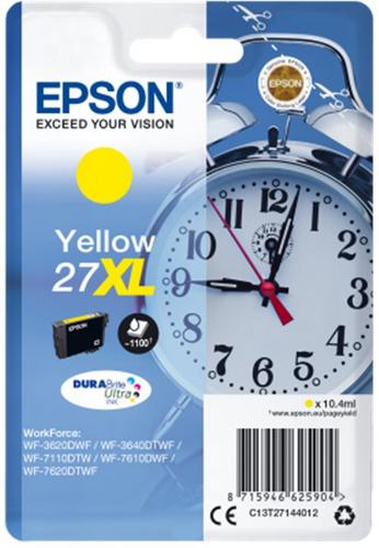 EPSON originální náplň 27XL DURABrite Ultra žlutá - AGEMcz