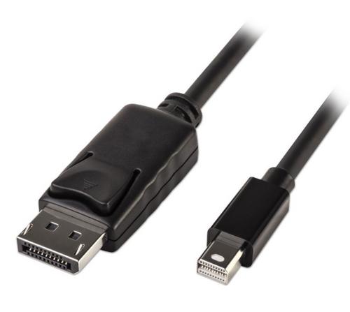Kabel propojovací DisplayPort 2.0m DP M/ miniDP M černý (PremiumCord, DisplayPort V1.2)