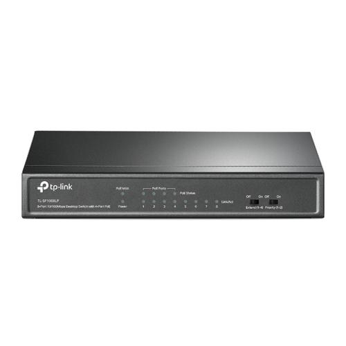 TP-LINK TL-SF1008LP 8-Port 10/100Mbps Desktop Switch with 4-Port PoE - AGEMcz