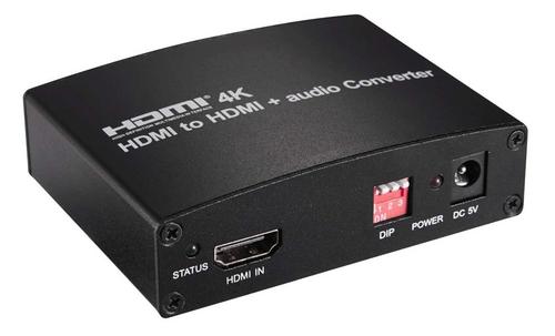 HDMI 4K Audio extractor s oddělením audia na stereo jack, SPDIF Toslink, RCA - AGEMcz
