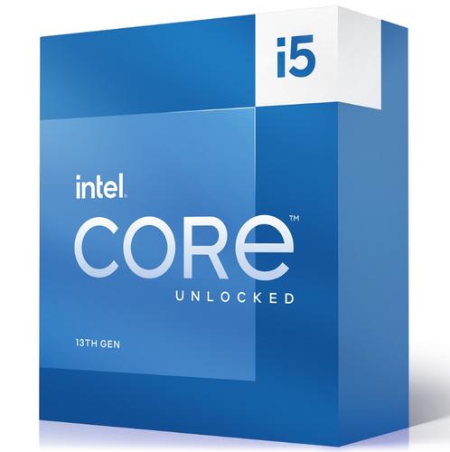 INTEL cpu CORE i5-13600K socket1700 Raptor Lake BOX 125W/181W 13.generace (bez chladiče, od 2.6GHz do 5.1GHz, 14x jádro, 20x vlákno, 24MB cache, pro DDR4 do 3200, pro DDR5 do 5600), grafika