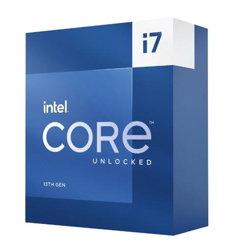 INTEL cpu CORE i7-13700K socket1700 Raptor Lake BOX 125W/253 13.generace (bez chladiče, od 2.5GHz do 5.4GHz, 16x jádro, 24x vlákno, 30MB cache, pro DDR4 do 3200, pro DDR5 do 5600), grafika,