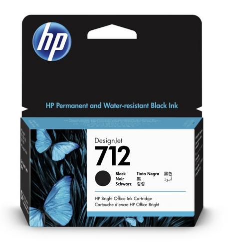 HP 3ED70A náplň č.712 černá malá 38ml (black, pro DesignJet T210, T230, T250)