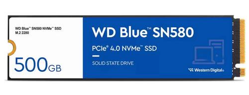 WDC BLUE SN580 NVMe SSD WDS500G3B0E 500GB M.2 2280 TLC (4000/3600MB/s, 450K/750K IOPs, SSD) - Novinky AGEMcz