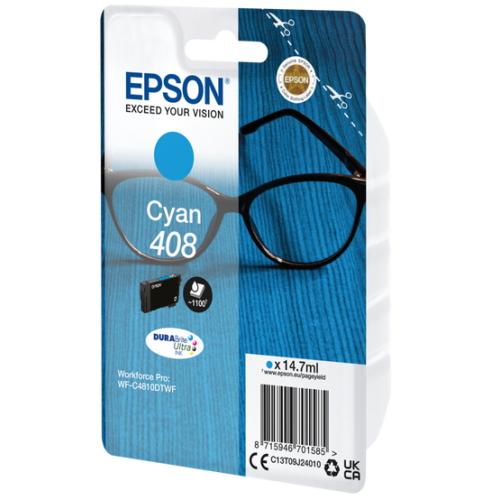 EPSON originální náplň 408 DURABrite Ultra azurová