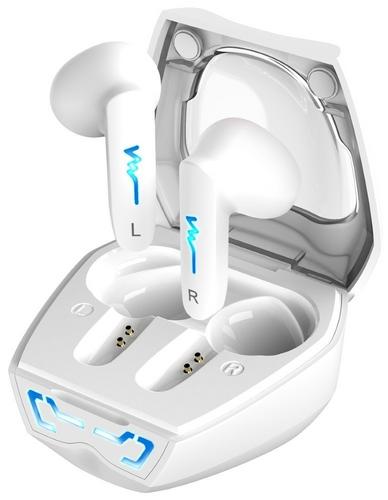 GENIUS sluchátka s mikrofonem HS-M920BT bezdrátový, do uší, mikrofon, výdrž 4 hodiny, LED podsvícení, Bluetooth, USB-C, bílý