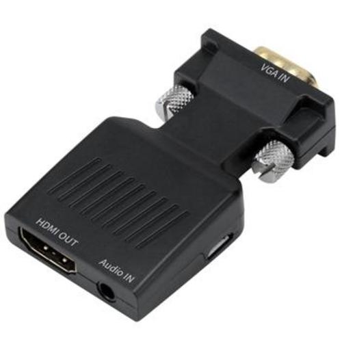 Převodník VGA na HDMI s audio vstupem a audio kabelem