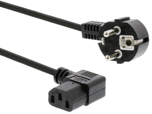 Kabel síťový 220V/230V k počítači 3.0m, IEC konektor do úhlu 90° - AGEMcz